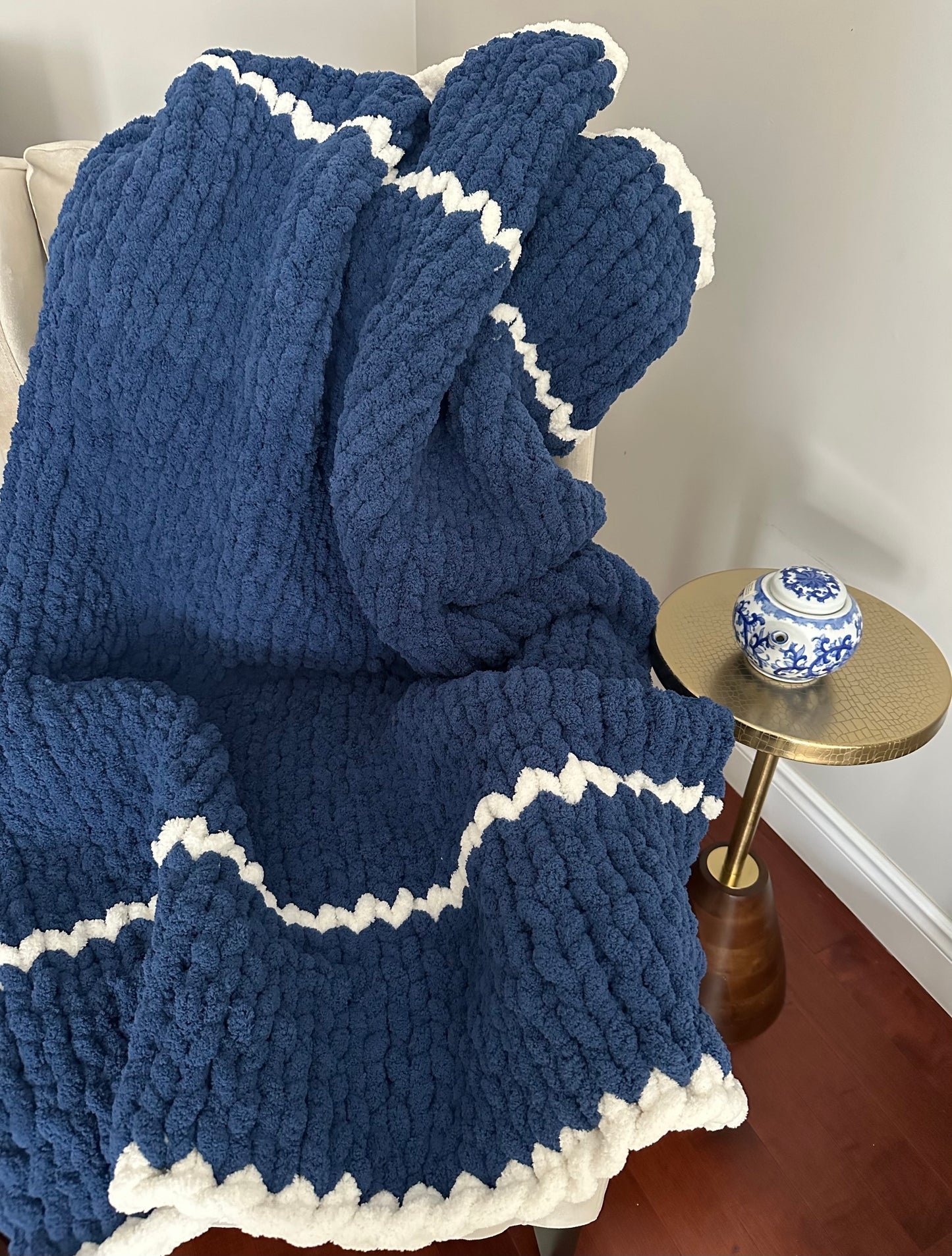 Navy with White Trim