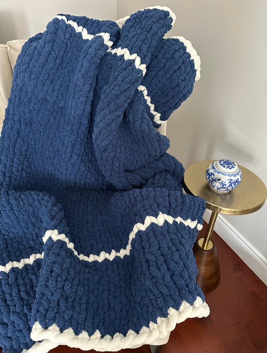 Navy with White Trim