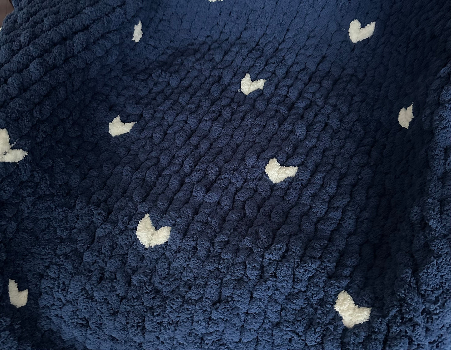 Navy with Hearts